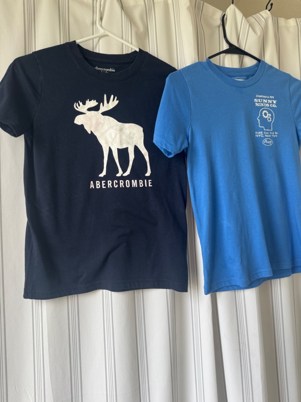 Abercrombie & Fitch Black Tee with White Moose Graphic